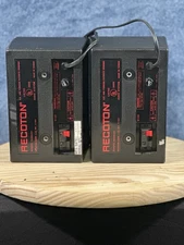 Recoton Powered Bookshelf Studio Speaker Pair W100 30 Watt Schotz 120 Vac 60Hz