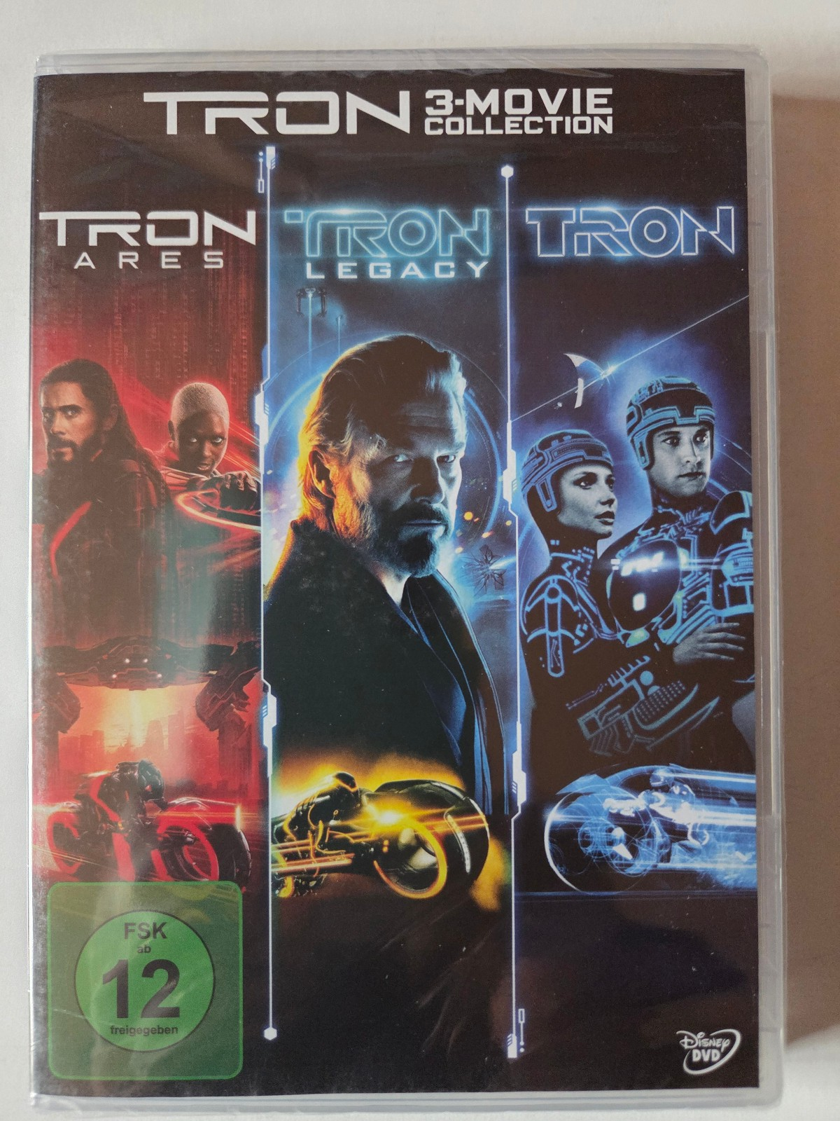 TRON - TRON LEGACY - TRON ARES - 3-MOVIE-COLLECTION - DVD; NEU; OVP