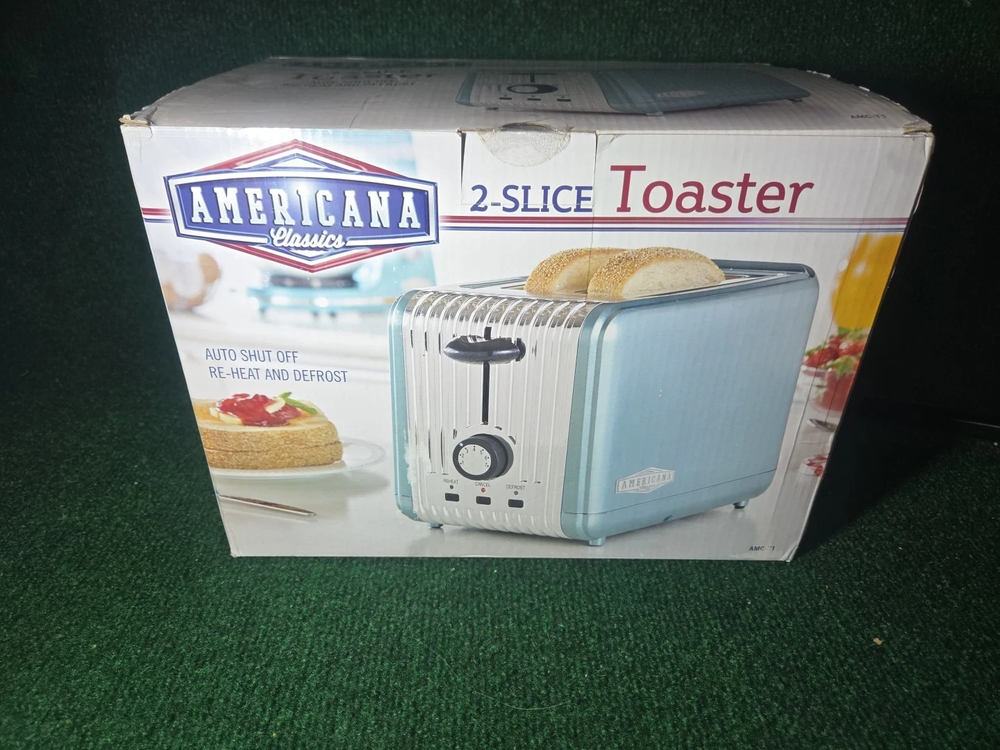 Elite Gourmet Americana Retro 2-Slice Toaster Oven
