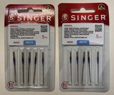 SINGER UNIVERSAL SEWING MACHINE NEEDLES SIZE 90/14 10-PACK CERTIFIED 2020