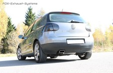  Edelstahl Sportauspuff VW Golf 5 4motion 145x65mm trapezförmig abgeschrägt