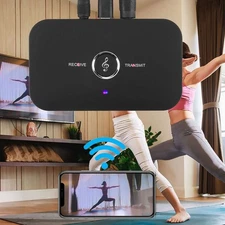 2 IN 1 Bluetooth 5.0 Transmitter Receiver Wireless Audio 3.5mm Jack Aux Adapter