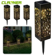 4 Pack Solar Garden Lights Outdoor Waterproof Landscape LED Lights Pathway Yard