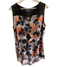 Relaxed Fit Pullover Jersey Tunic Top PM Sleeveless High Low Hem Vera Wang