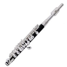 Silver-plated ABS resin Piccolo C key White copper half flute
