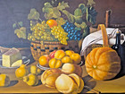 G. STEWART (20th Century), Large Still Life, Orig. OIl / Canvas, 24" by 36" — photo 4