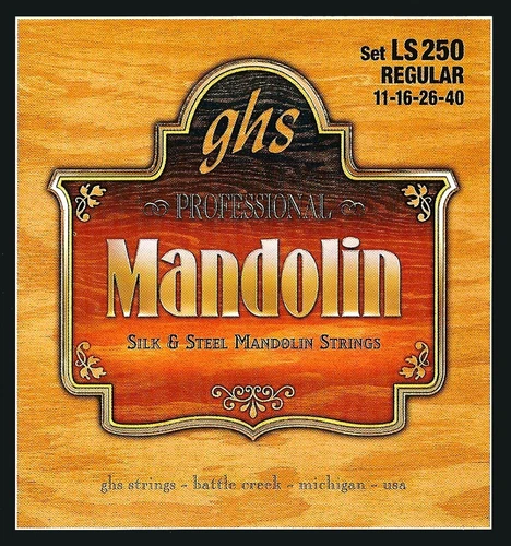 GHS LS250 Silk & Steel Mandolin Strings Regular gauges 11-16-26-40