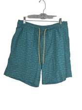 As Is  Southern Tide Blue Fish Hook Swim Trunks Men's M