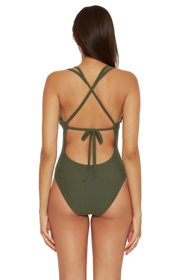 Becca by Rebecca Virtue Line in The Sand Lainey 纹理罗纹蹦极一体 — 第 2/4 张图片