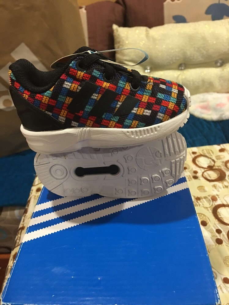 Official Adidas Originals ZX Flux I Toddler Sneakers (S77912) Boys