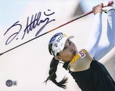 ATTHAYA THITIKUL SIGNED AUTO 8X10 PHOTO BAS COA LPGA TOUR LET 2021 ROY THAI A