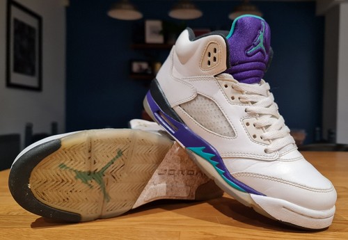 Nike Kids Air Jordan 5 Retro "Grape" 2013 UK5 - Imagen 1 de 8