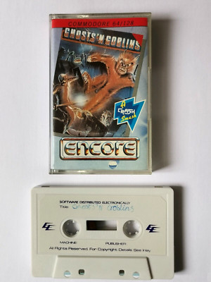 Commodore 64 Ghosts 'n Goblins EDOS Spiel von Encore - getestet funktioniert