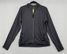 Women's Full Zip Track Lightweight Jacket All in Motion Dark Gray Size XS