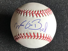 WUILMER BECERRA  Sweet Spot  AUTOGRAPHED Manfred ROMLB New York Mets MINT