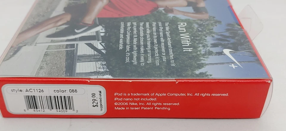 New Nike Sport Armband for Apple iPod Nano, 1-5 GEN., Black & Red, MSRP $29.00 - Image 4 of 4