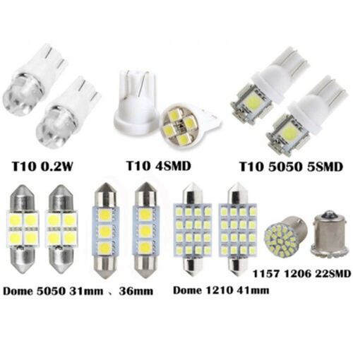 28PCS LED Car Inside Light Dome Map Trunk License Plate Lamp Interior Bulb Kit - Picture 2 of 12