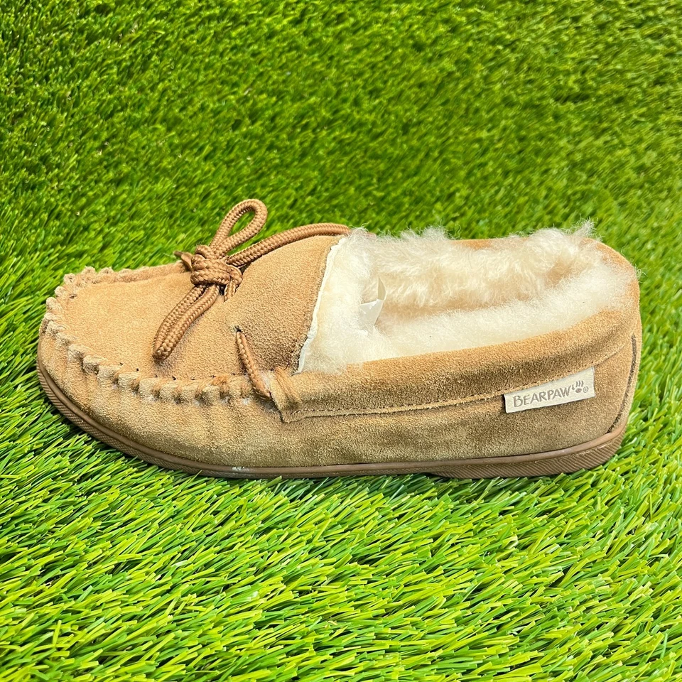 Туфли тапочки Bearpaw Mindy женские размер 6 коричневые повседневные комфортные замшевые без шнуровки - Изображение 3 из 4