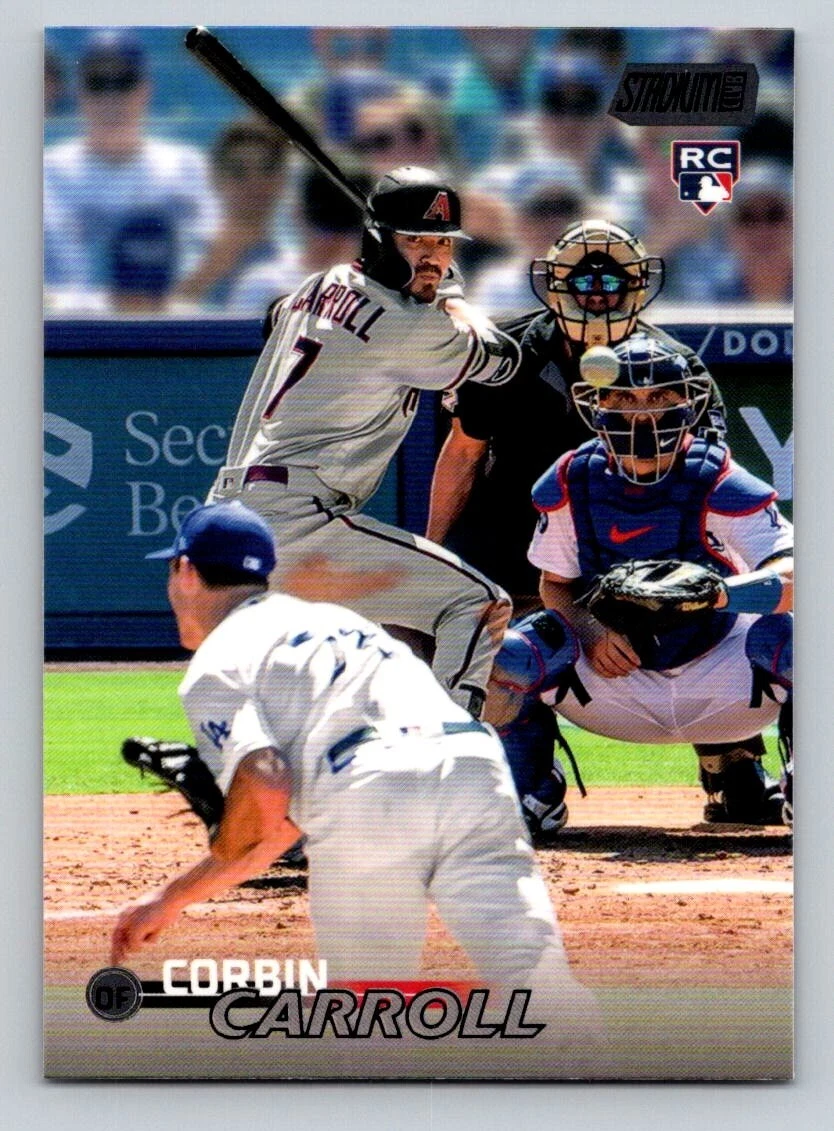 Arizona Diamondbacks 2023 Stadium Club Black Foil Corbin Carroll RC #131