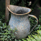 Vintage Metal Vase Decor for Flower Rustic Farmhouse Decor