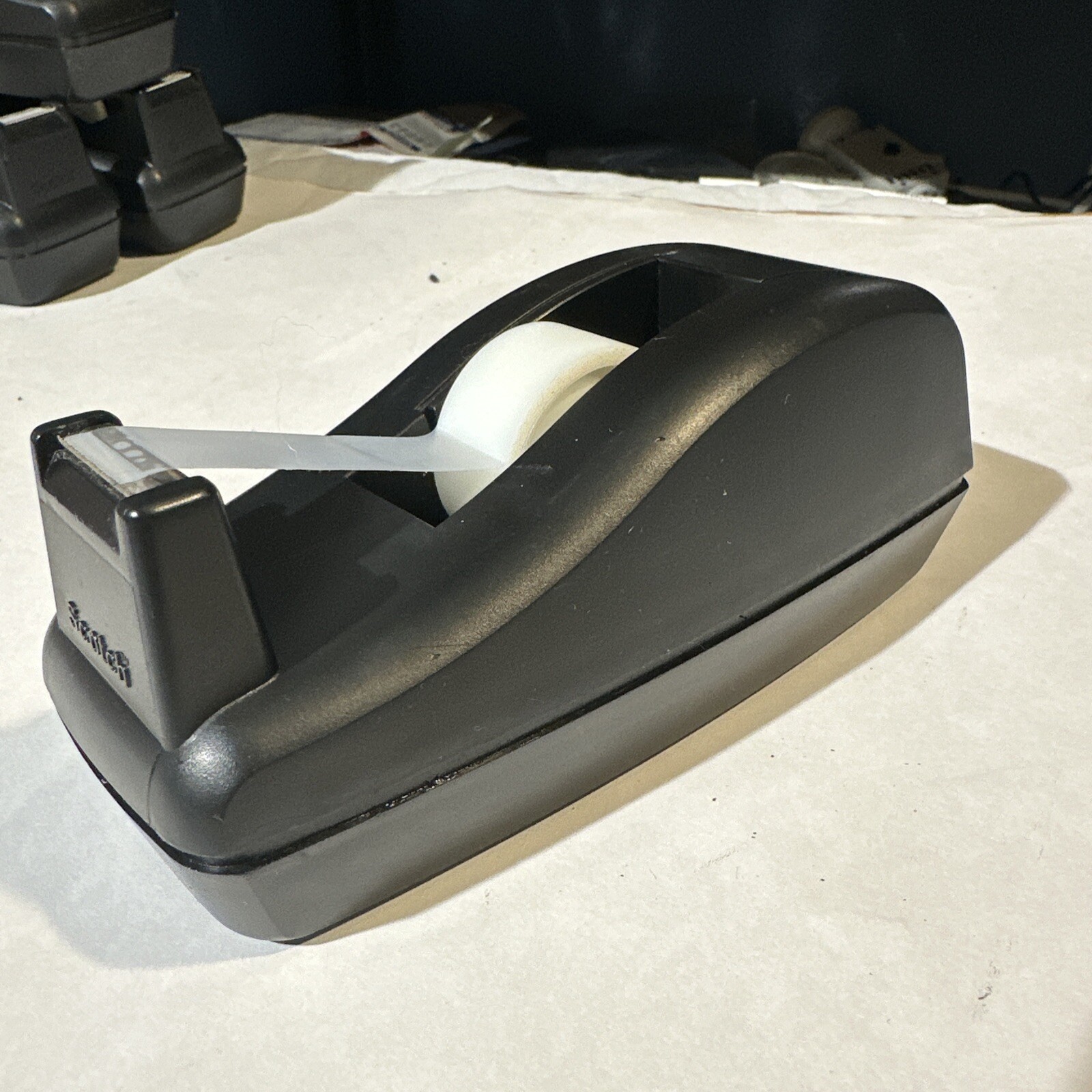 Tape Dispenser 3M Scotch Vintage C-40 Weighted Non Skid Tabs on Bottom Good Cond-image