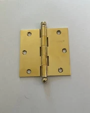 SOLID BRASS Bravura 3.5" x 3.5" Square Door Hinge PVD Brass - No Rust