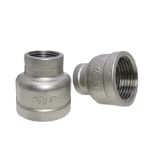 1/8" 1/4" 3/8" 1/2" -4" BSPT NPT Female Reducer Coupler Stainless Connector