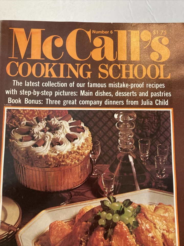 McCall's COOKING SCHOOL Number 6 Magazine Recipes Kitchen COOKBOOK Julia Child - Image 4 of 4