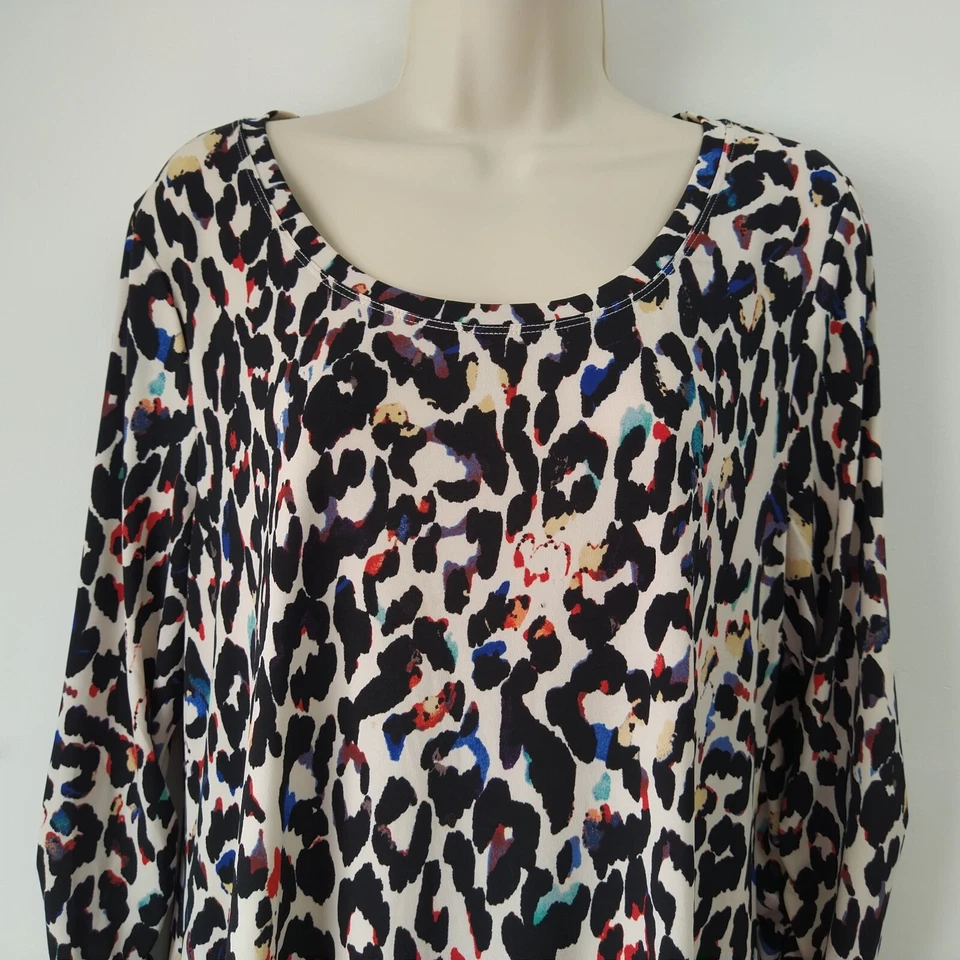 Blusa Top Blusa Grace Elemnets Mujer Grande Negra Azul Blanca Túnica Suelta Fluida Foto 2 de 4