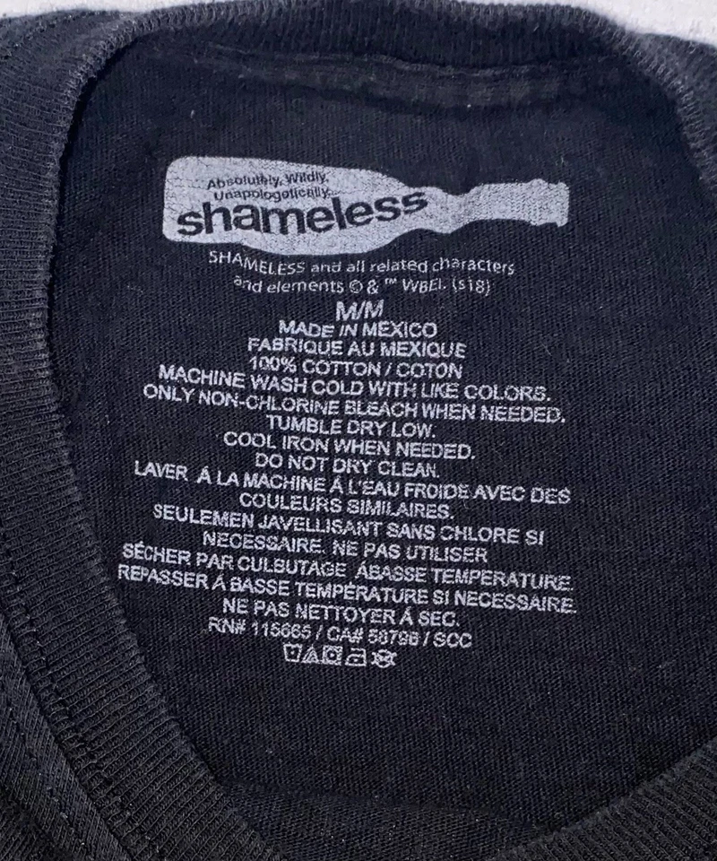 Shameless - Camiseta negra “Stick It To The Man” talla mediana en hombre. Foto 4 de 4