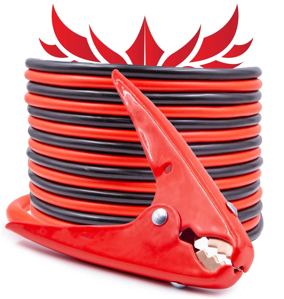 Heavy Duty 0 Gauge 20 Ft Battery Booster Cable Emergency Power Jumper 800 Amp - Image 3 of 4