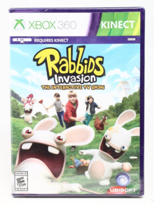 Xbox 360 Rabbits Rabbids Invasion (Microsoft Xbox 360, 2014) - New Sealed - See desc ...