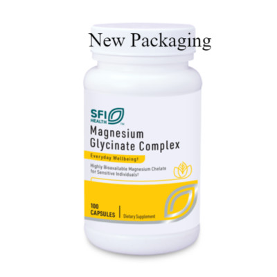 Klaire Labs SFI Magnesium Glycinate Complex 100 Vegetarian Capsules exp. 1/2028