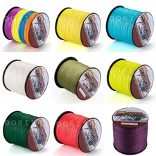 Spider 14 Colors Power PE Dynema Braided Fishing Line 300M/328yds 6LB-300LB