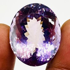 VVS 59.80 Cts Certified Natural Bolivian Amethyst Oval Cut Untreated Gemstone