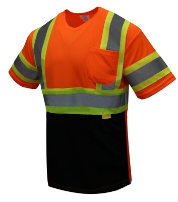 NY BFS-T5511,2 High-Visibility Class 3 T Shirt with Moisture Wicking Mesh Birdse