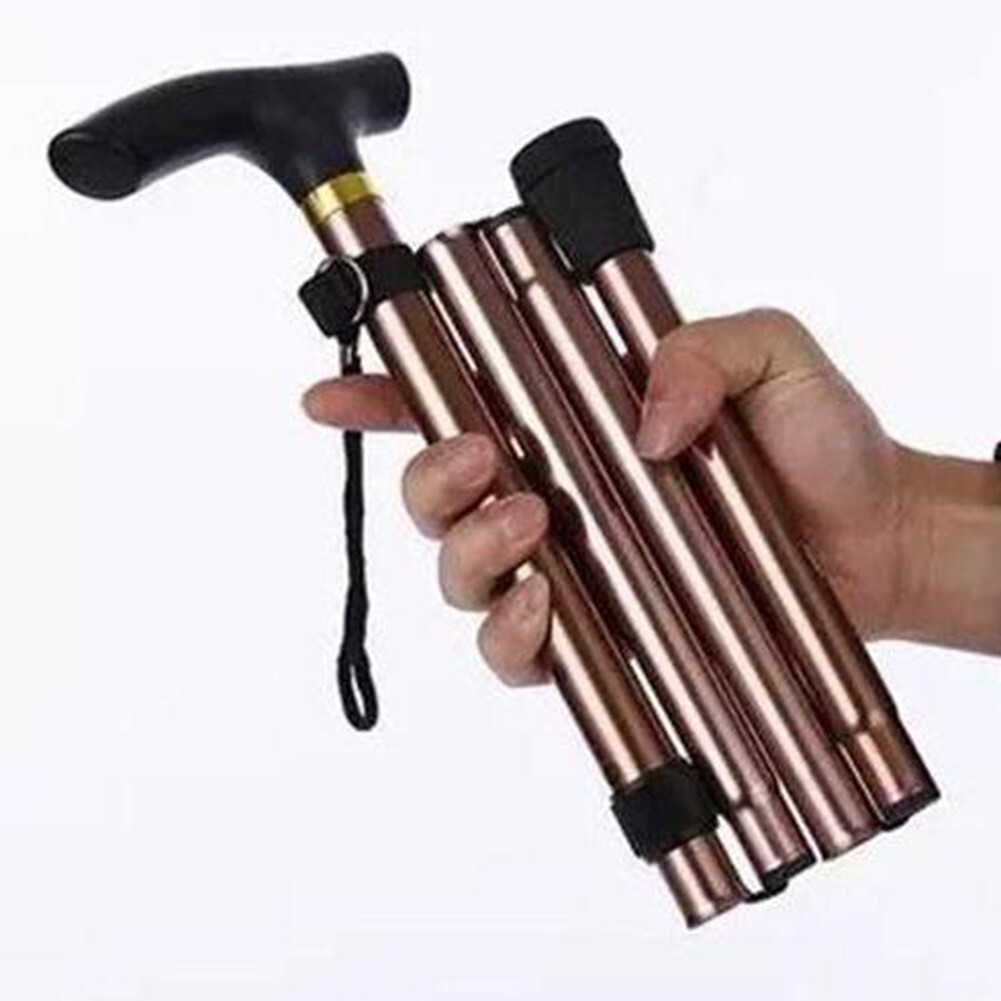 Palo da trekking regolabile leggero con cuscinetto antiscivolo design pieghevole
