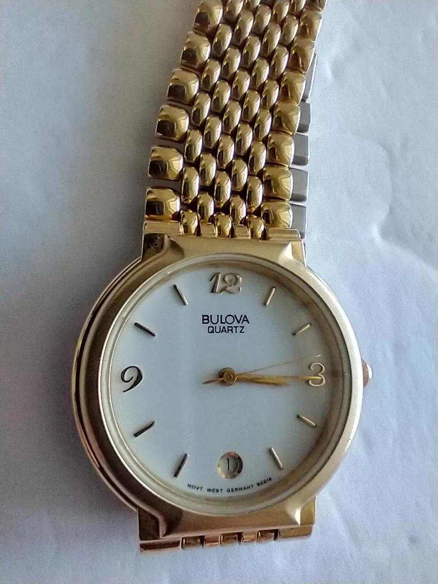 Bulova quartz gold best sale watch