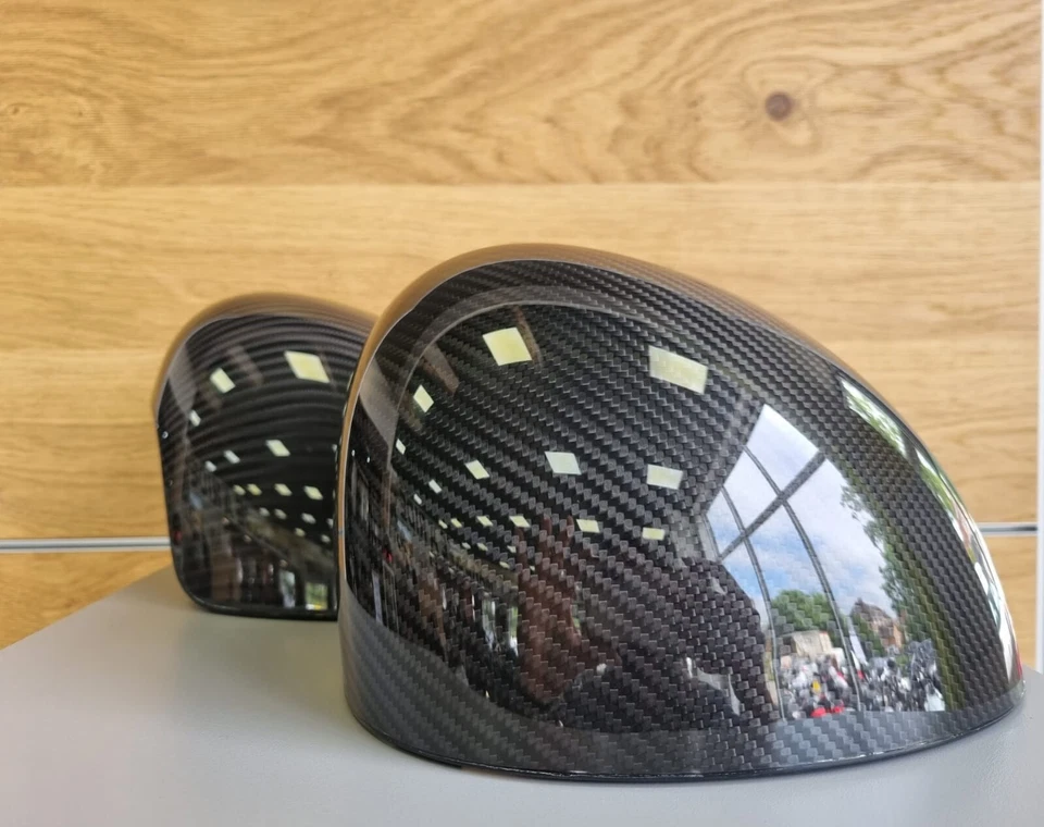 SET CALOTTA SPECCHIETTO ORIGINALE MINI F56 F55 F57 FIBRA DI CARBONIO P/N 51142354960 & 961 - Immagine 2 di 4