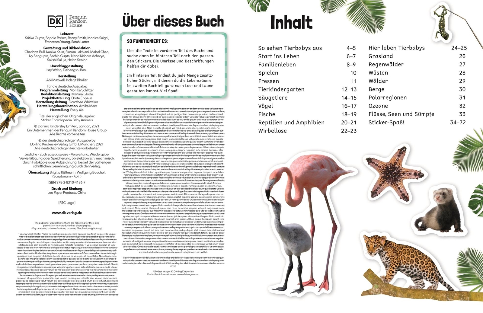 Thumbnail - Brigitte Rüßmann Sticker-lexikon. Tierkinder 9783831041367