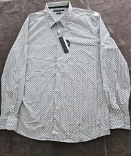 Perry Ellis Shirt Mens XXL Long Sleeve Slom Fit Stretch NWT