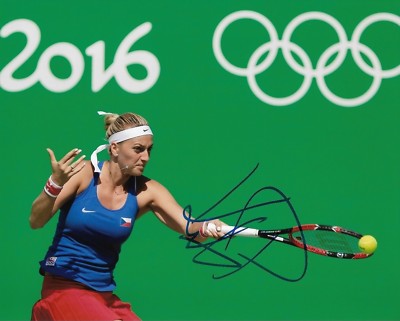 PETRA KVITOVA SIGNED 8X10 PHOTO TENNIS US OPEN WIMBLEDON FRENCH OLYMPICS RIO