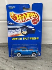 Hot Wheels 1991- Corvette Split Window - WW- #3092 - No197- Blue Card-NIP