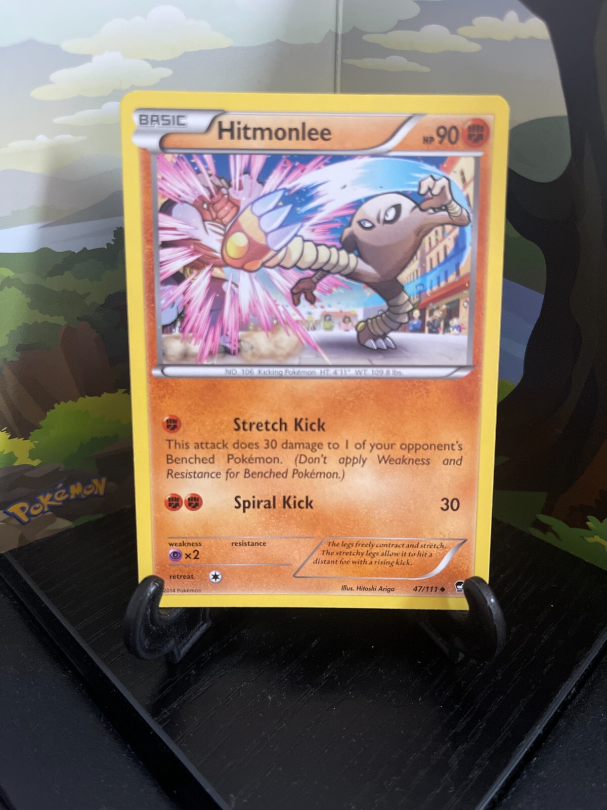 Hitmonlee 47/111 - Furious Fists - Uncommon - Pokemon Card TCG - LP