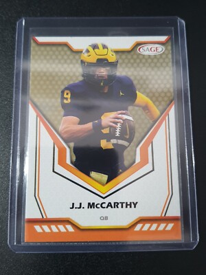JJ McCarthy - Sage 2024 - Minnesota Vikings, Michigan Wolverines - Gold