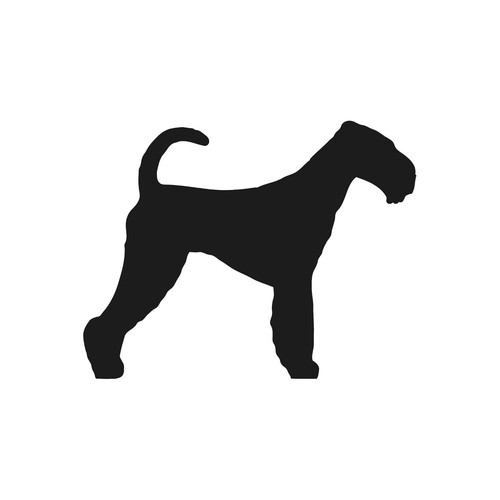 Airedale terrier vinyl decals Dog Silhouette laptop car sticker - Picture 3 of 8