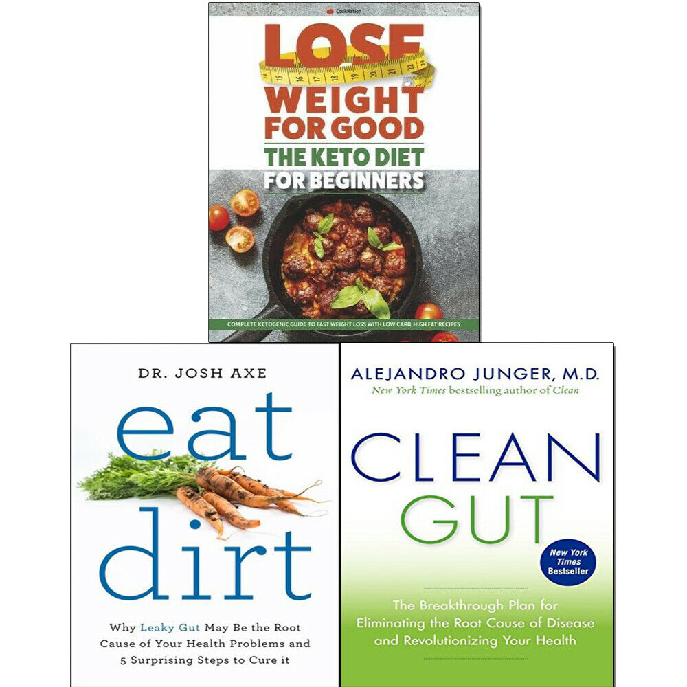 The Book Bundle Unisex Eat Dirt, Keto Diet For Beginners, Clean Gut 3-Book Collection Set - Non Fiction - Paperback - Image 2