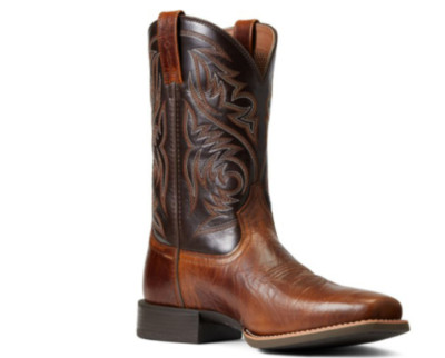 Men's Brown Sport Herdsman Western Performance Boot - Square Toe