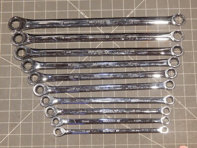 Matco 10Pc Metric XL Extra Long Double Box Ratchet Wrench Set 10MM 19MM GRBZXLM