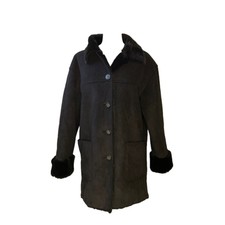 Fu Da New York Women's Black Winter Coat Jacket Size M Made In Russia
